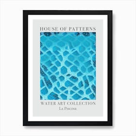 House Of Patterns La Piscine Water 18 Art Print