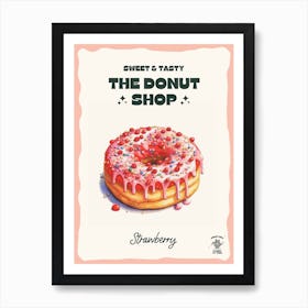 Strawberry Donut The Donut Shop 0 Art Print