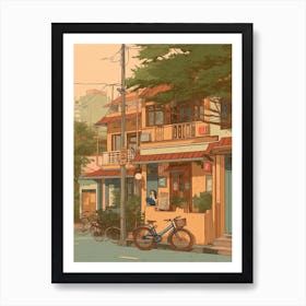 Hanoi Vietnam Illustration 3 Art Print