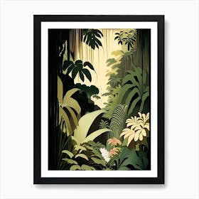 Hidden Paradise Jungle 1 Rousseau Inspired Art Print