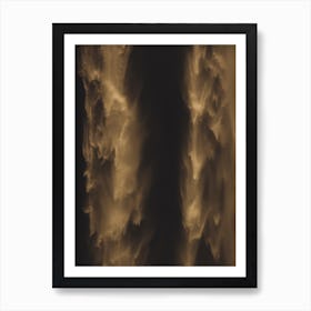 Gold Waterfall Art Print