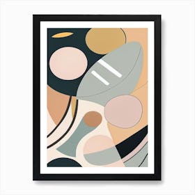 Orbit Musted Pastels Space Art Print