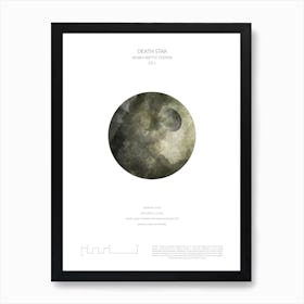 Star Wars Planet Poster - Death Star Art Print