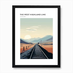 The West Highland Line Scotland 1 Hiking Trail Landscape Poster Art Print