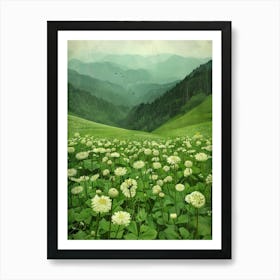 Dandelion Field Art Print