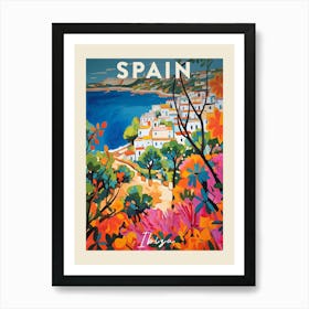 Ibiza Spain 7 Fauvist Painting  Travel Poster Art Print