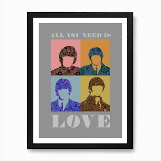 Beatles All You Need Is Love Art Print