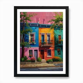 Colorful Houses 8 Art Print