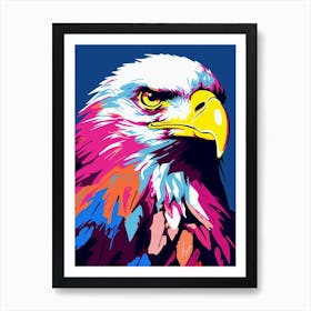 Andy Warhol Style Bird Bald Eagle 2 Art Print