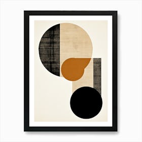 Ivory Geometry Reverie, Bauhaus Art Print