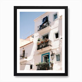 Houses in Eivissa // Ibiza Travel Photography Art Print