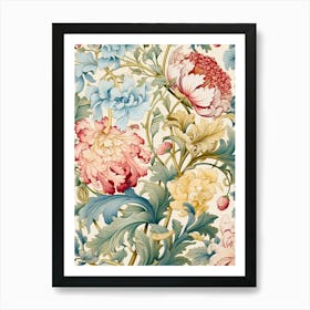 Floral Wallpaper 55 Art Print