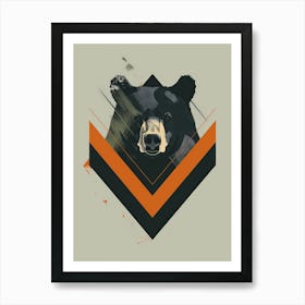 Black Bear Head Art Print