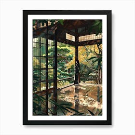 In The Garden Meiji Shrine Japan 1 Art Print