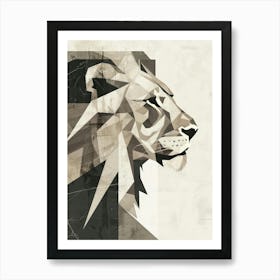 Abstract Lion 9 Art Print