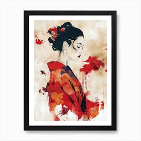 Geisha, Japan Art Print