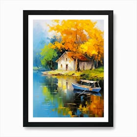 House By The Lake 1 Art Print