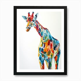 Watercolour Inspired Giraffe 2 Art Print