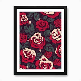 Gothic Roses Art Print