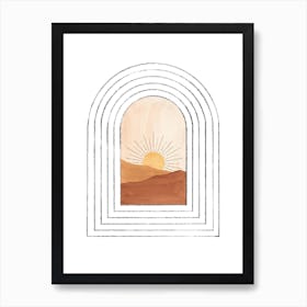 Sunrise Through The Archway Art Print