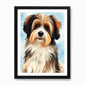 Havanese 2 Watercolour Dog Art Print