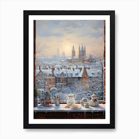 Winter Cityscape London United Kingdom 6 Art Print