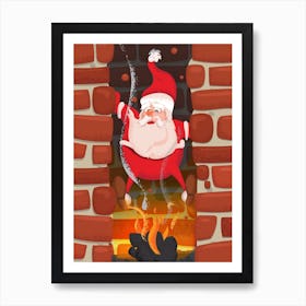 Christmas Santa Art Print