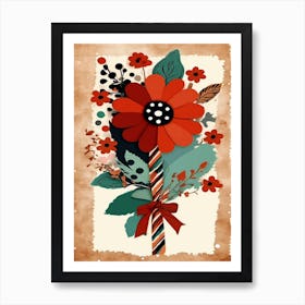 Vintage Floral Bouquet Art Print