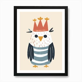 Little Eagle 1 Wearing A Crown Art Print