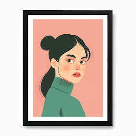 Portrait Of A Woman 480 Art Print