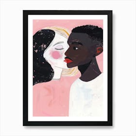 Kissing Couple 7 Art Print