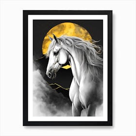 Arabic horse Art Print