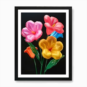 Bright Inflatable Flowers Moonflower 1 Art Print