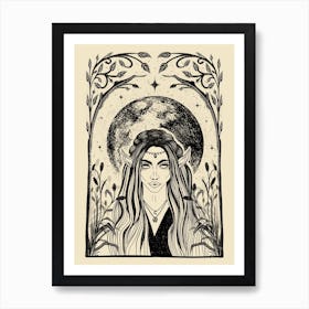 Woodland Witch Art Print 1 Art Print