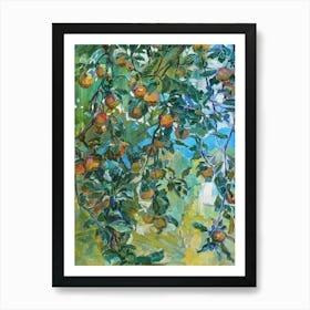 Peach Tree Art Print