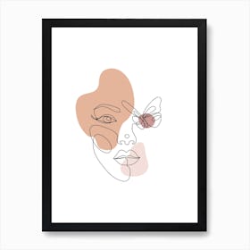 Butterfly Lady Art Print