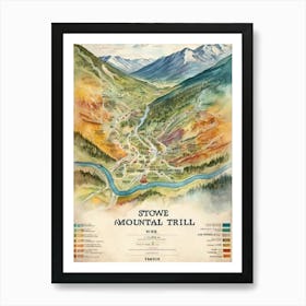 Stowe Mountain Trail Art Print