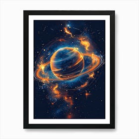 Saturn 7 Art Print