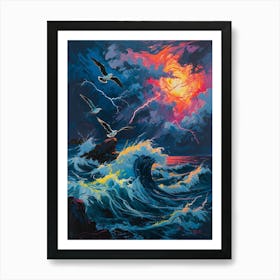 Stormy Seas 1 Art Print