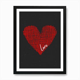 Knitted Love Art Print