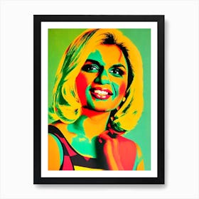 Mindy Kaling Colourful Pop Movies Art Movies Art Print