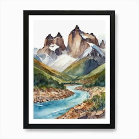 Chilean Mountains 1 Art Print