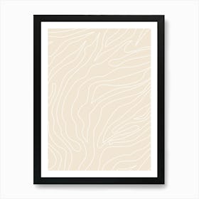 Minimal Line Beige Poster