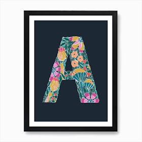 Letter A Art Print