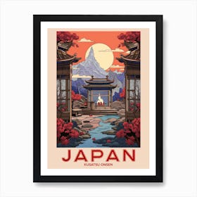 Kusatsu Onsen, Visit Japan Vintage Travel Art 4 Art Print