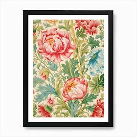 Floral Wallpaper 54 Art Print