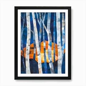 Colorful Trees In The Forest 6 Art Print