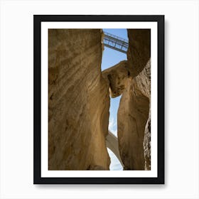 Mascarat Canyon rock formation and bridge Art Print