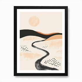 Desert Road Art Print