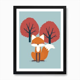 Foxy Friend Art Print